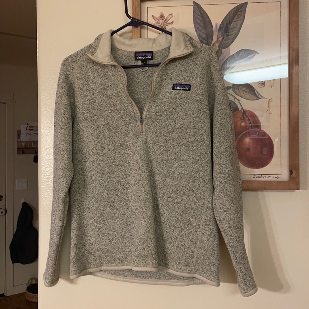 Patagonia Women’s Better Sweater 1/4 Zip Fleece in Pelican